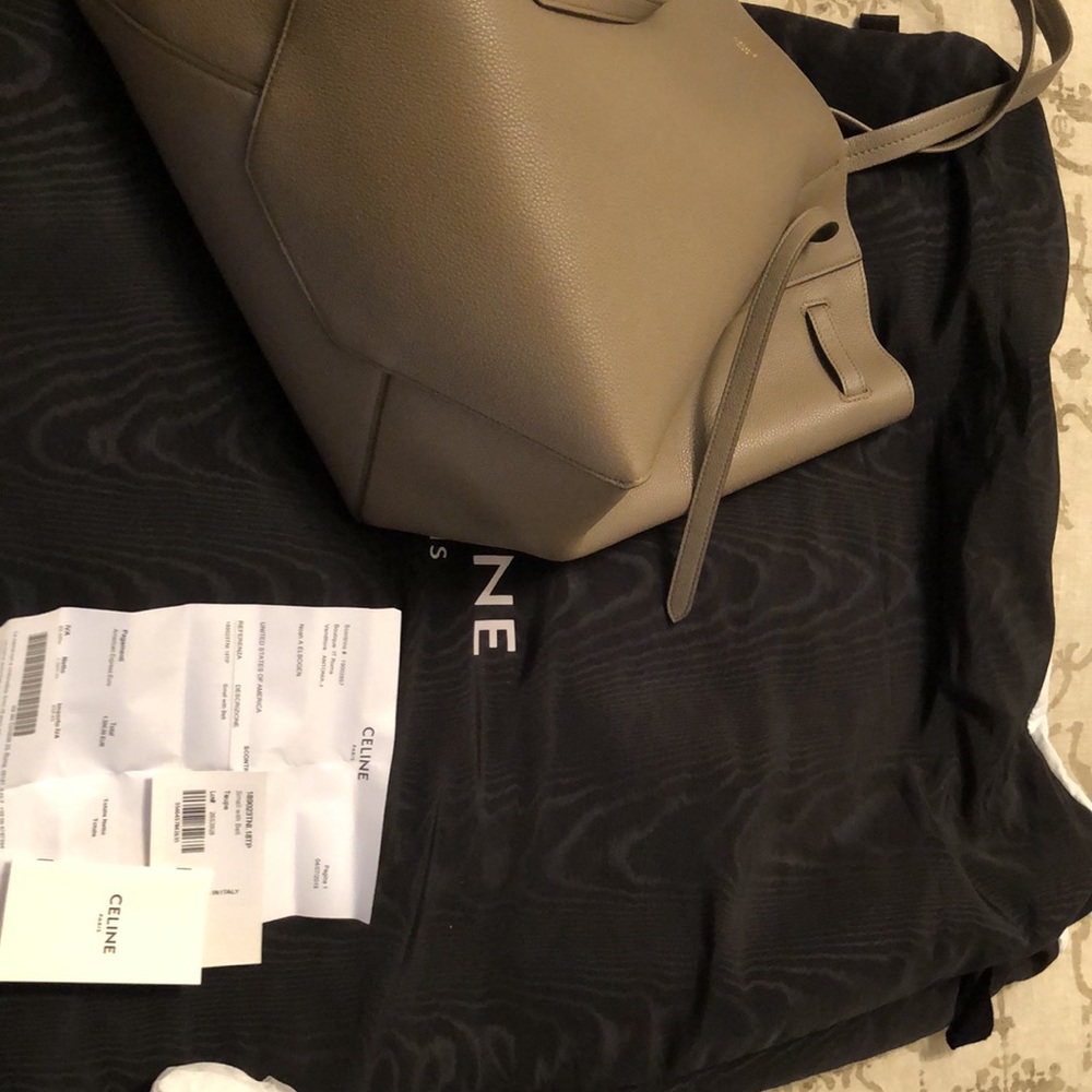 Celine cabas small tote bag taupe - Picture 9 of 10